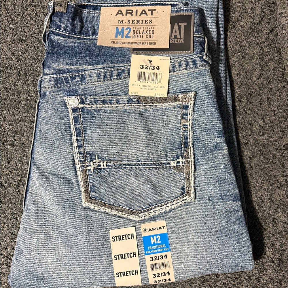 Ariat Men's M2 Denim Bootcut Blue Jeans